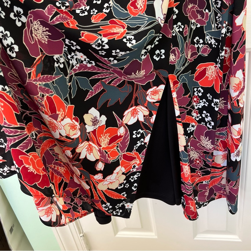 Julia Jordan Floral Puff Sleeve Midi Dress - Picture 7 of 10